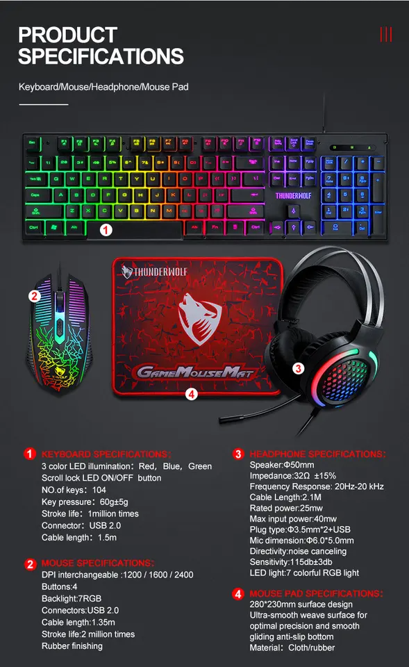 tf800 gamer szett